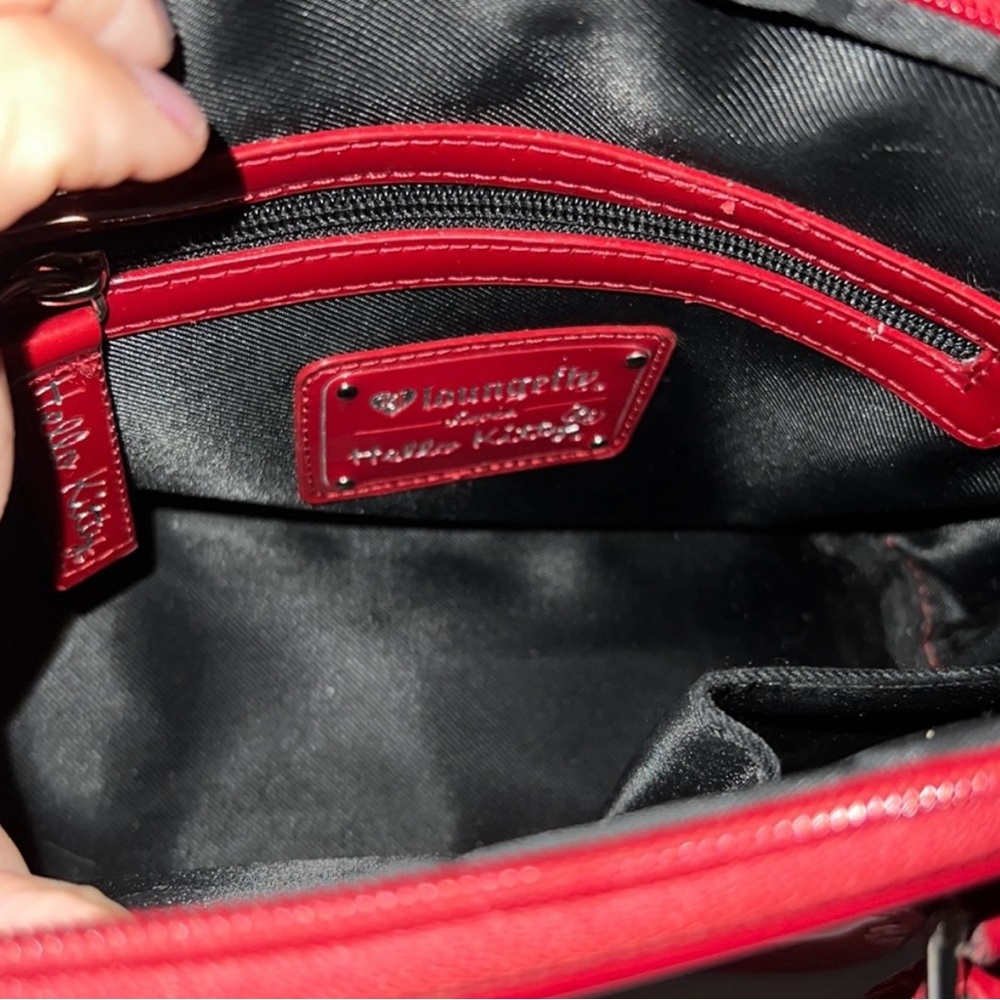 Hello Kitty Red Loungefly Embossed Bag - Gorgeous NWOT - Picture 7 of 11